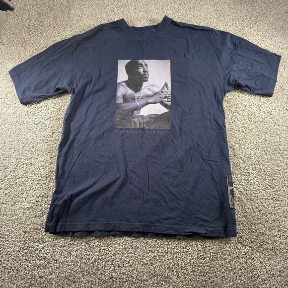 Vintage 90s Tupac Makaveli T Shirt Mens XXXL Rap Hip Hop Streetwear Tee Music‎